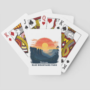 Baraja De Cartas Bienvenidos al Parque Nacional Australiano Blue Mo