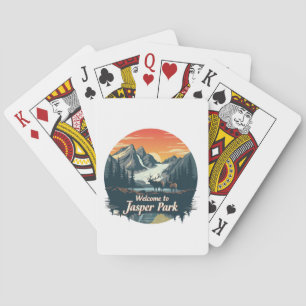 Baraja De Cartas Bienvenidos al Parque Nacional Canadiense Jasper