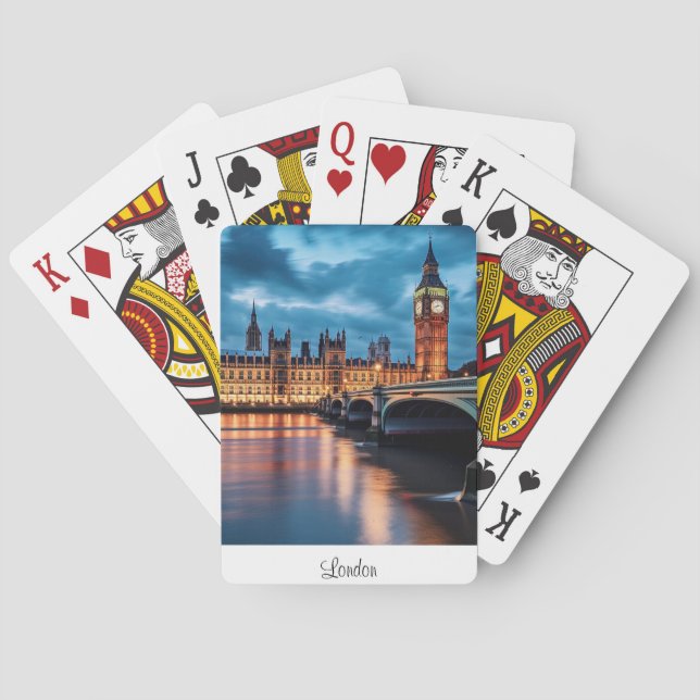 Baraja De Cartas Big Ben, Londres. (Reverso)