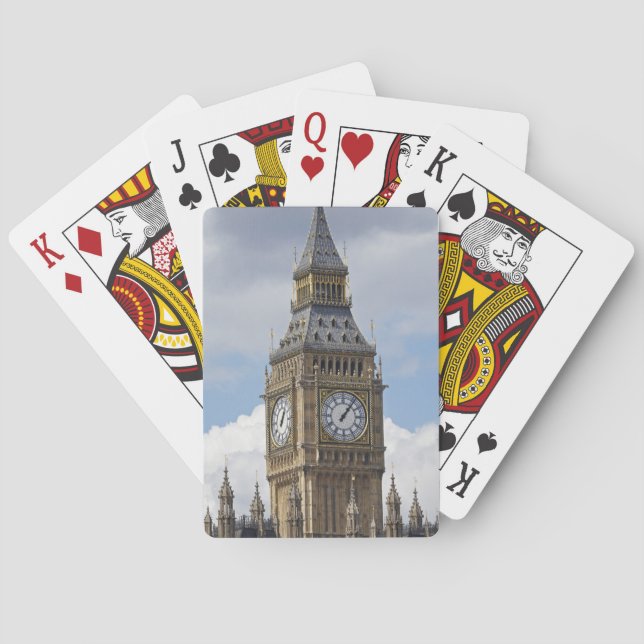 Baraja De Cartas Big Ben y Cámara del Parlamento, Londres, (Reverso)