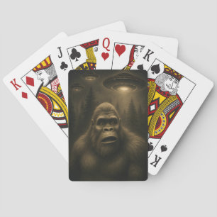 Baraja De Cartas Bigfoot Sasquatch Alien UFO Funny