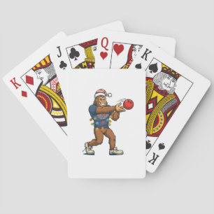 Baraja De Cartas Bigfoot Sasquatch Bolos Deporte Divertido De Vacac