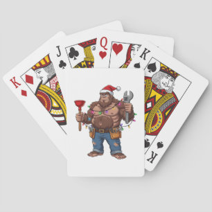 Baraja De Cartas Bigfoot Sasquatch Fontanero Navidad 2026 Fiesta