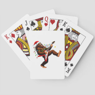 Baraja De Cartas Bigfoot Sasquatch Guitarra Eléctrica Navidad 2026