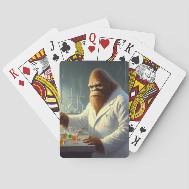 Baraja De Cartas Bigfoot Scientist (Reverso)