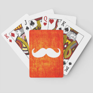 Baraja De Cartas Bigote Blanco Divertido 4