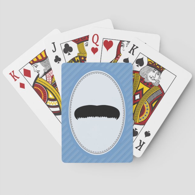 Baraja De Cartas Bigote de la morsa (Reverso)