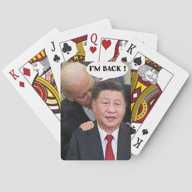 BARAJA DE CARTAS BIJING BIDEN "ESTOY DE VUELTA" (Reverso)