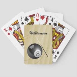 Baraja De Cartas Billiards Sport personalizar con un nombre