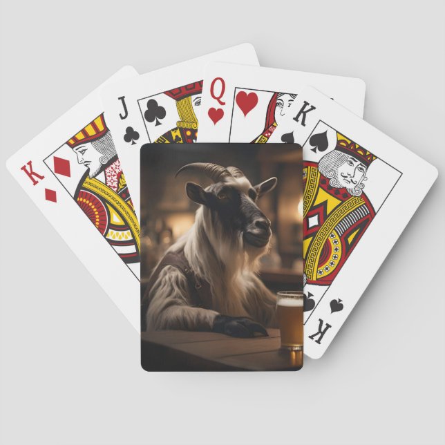 Baraja De Cartas Billy the Kid: Una cabra entra en un bar, (Reverso)