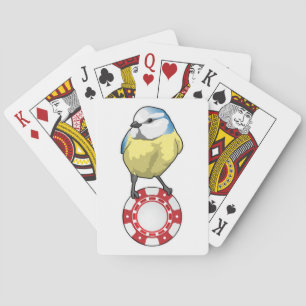 Baraja De Cartas Bird Poker chips de póquer