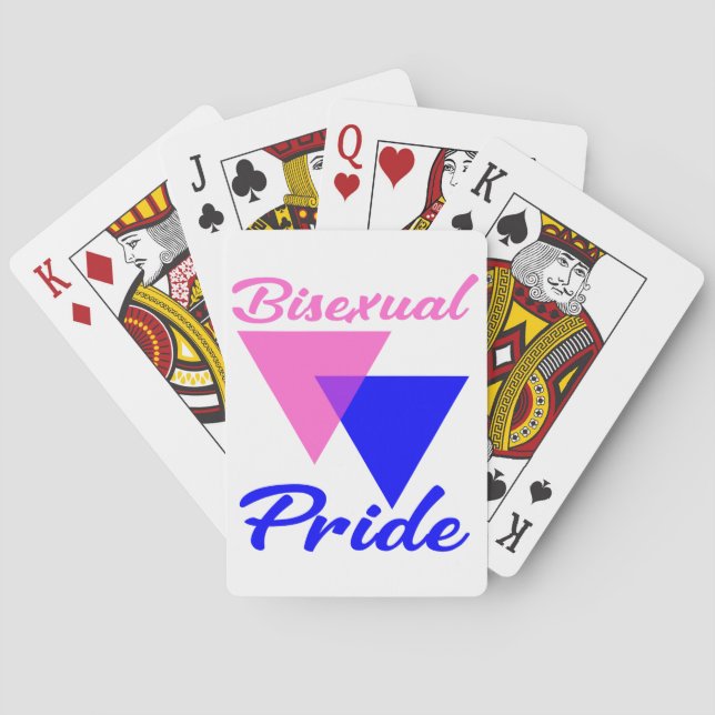 Baraja De Cartas Bisexual Pride Triangles  (Reverso)