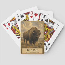 Baraja De Cartas Bison Grandes Llanuras VINTAGE