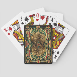 Baraja De Cartas Bisonte, Fauna Art Déco