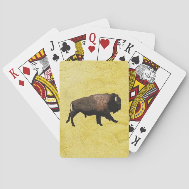 Baraja De Cartas Bisonte galopante (Reverso)