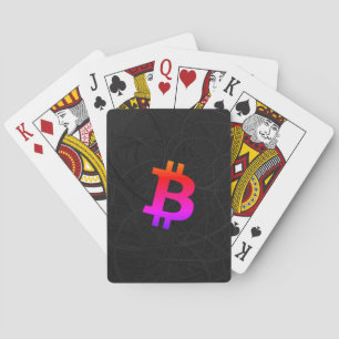 Baraja De Cartas Bitcoin Miami Neurona Negro