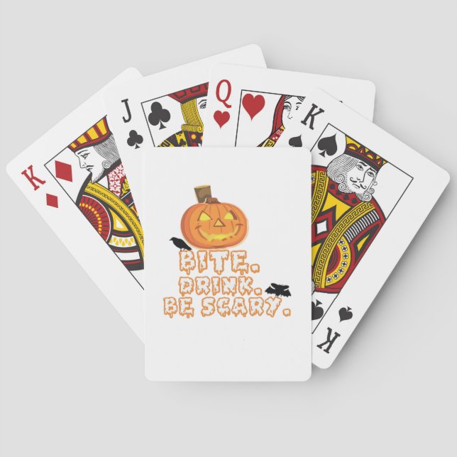 Baraja De Cartas Bite Bebe Be Scary Halloween (Reverso)