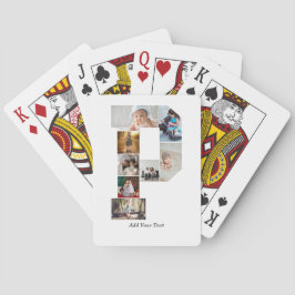 Baraja De Cartas Black and White Letter P Photo Collage