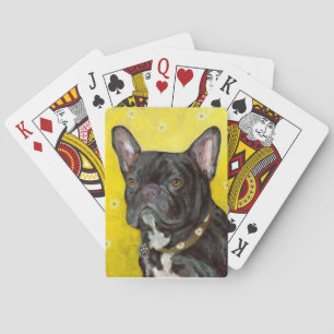 Baraja De Cartas Black French Bulldog Dog Playing Cards