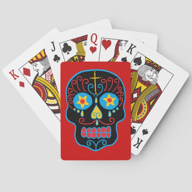 Baraja De Cartas Black Sugar Skull (Reverso)