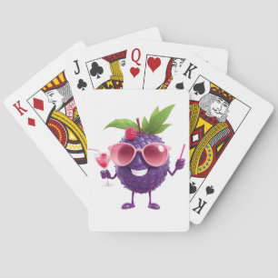 Baraja De Cartas Blackberry Fun vacaciones alegres bebida tropical