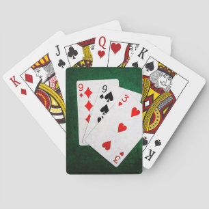 Baraja De Cartas Blackjack 21 punto - Nueve, Nueve, Tres