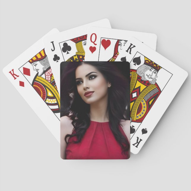 Baraja De Cartas BlackWhiteRed playing cards (Reverso)