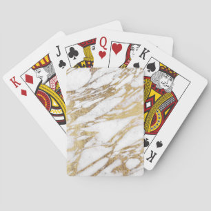 Baraja De Cartas Blanco elegante elegante y modelo de mármol del