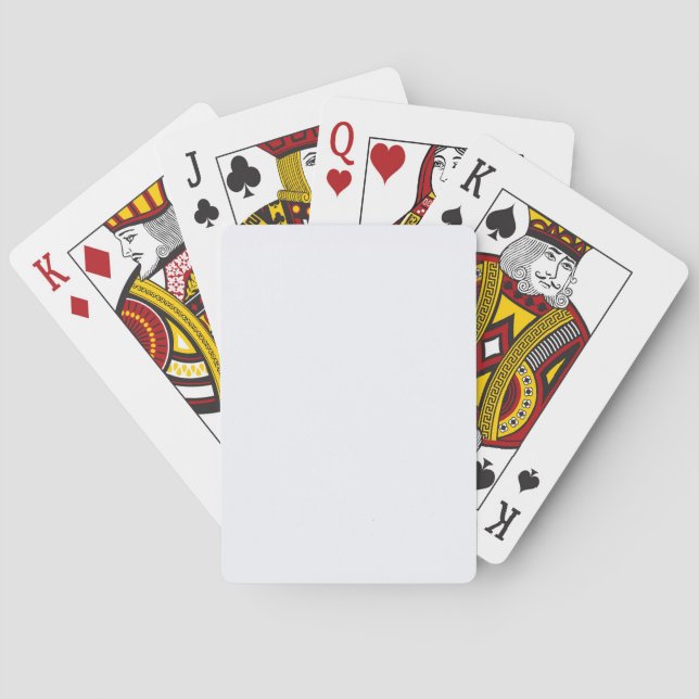 Baraja De Cartas Blanco Fantasma Color Sólido (Reverso)