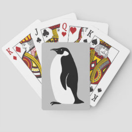 Baraja De Cartas Blanco negro gris pingüino
