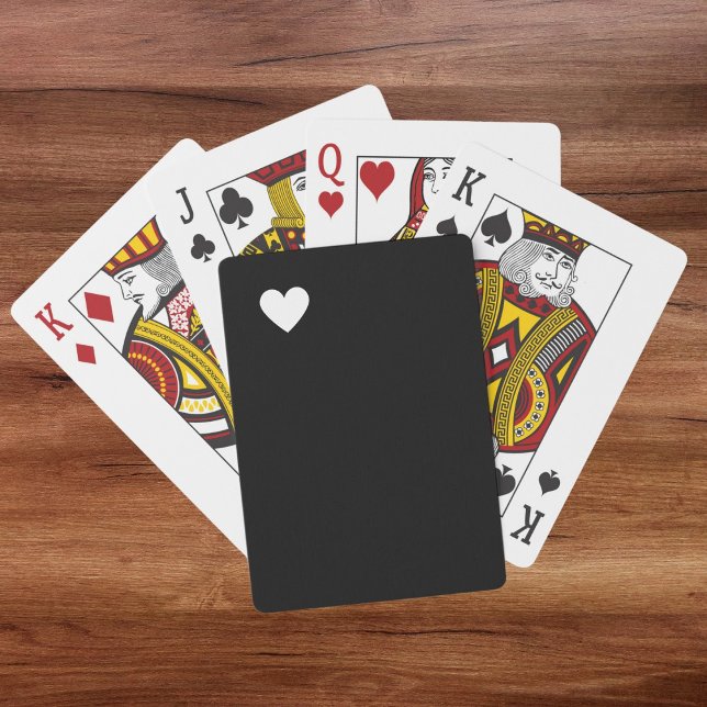 Baraja De Cartas Blanco negro simple y moderno (Subido por el creador)