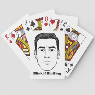 Baraja De Cartas Blink si las tarjetas de reproducción de Bluffing