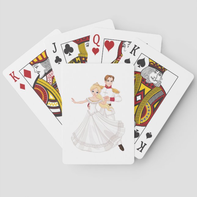 Baraja De Cartas Blonde Princess and Charming Prince Fairytale (Reverso)