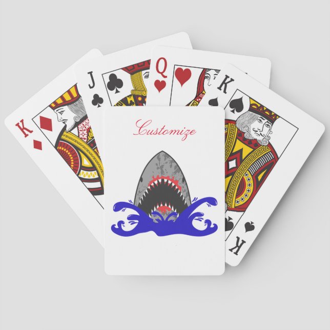 Baraja De Cartas Bloody Shark Jaws Thunder_Cove (Reverso)