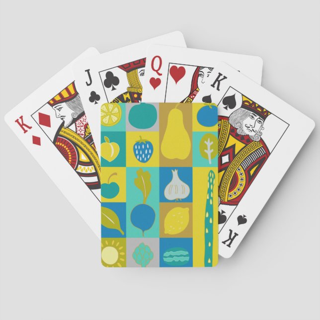 Baraja De Cartas Bloques de vegetación I (Reverso)