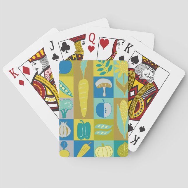 Baraja De Cartas Bloques de vegetación II (Reverso)