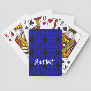 Baraja De Cartas Bloques negro y azul
