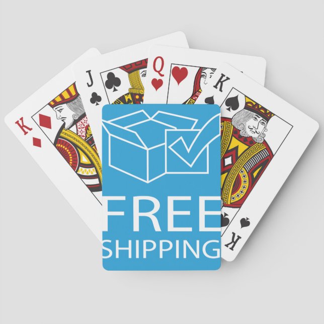 Baraja De Cartas Blue and White Free Shipping Icon (Reverso)