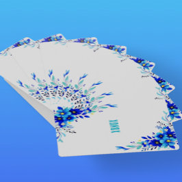 Baraja De Cartas Blue Flowers XONOX Original