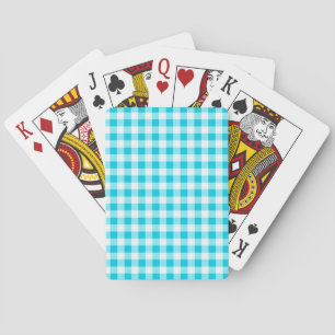 Baraja De Cartas Blue Gingham