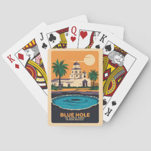 Baraja De Cartas Blue Hole Nuevo México Viaje de arte