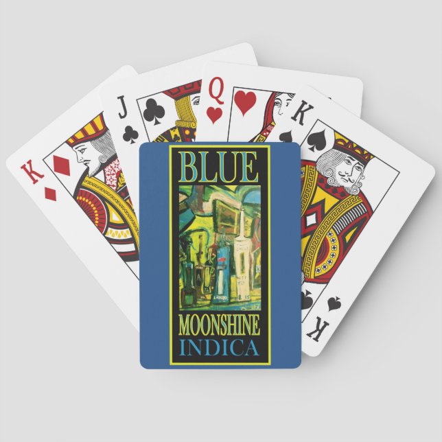BARAJA DE CARTAS BLUE MOONSHINE INDICA (Reverso)