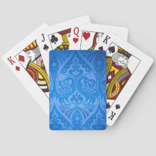 Baraja De Cartas Blue Oriental Peacock Birds