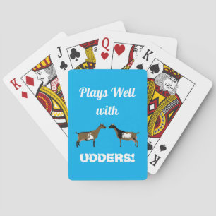 Baraja De Cartas Blue Plays bien con Udders - Cabras enanas nigeria