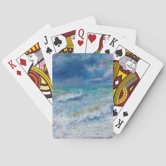 Baraja De Cartas Blue Seascape by Renoir (Reverso)