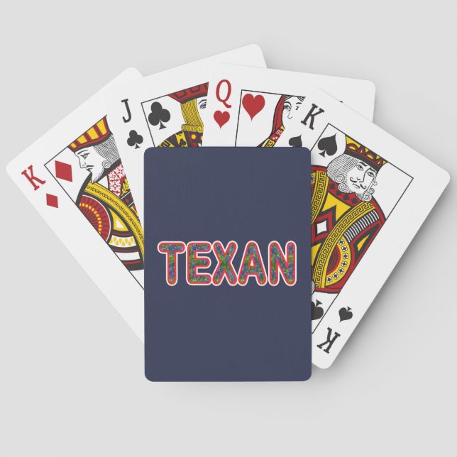 Baraja De Cartas Bluebonnet Texan (Reverso)