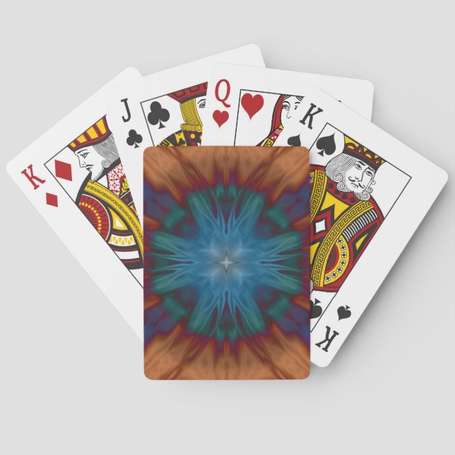 Baraja De Cartas Blues del cobre (Reverso)