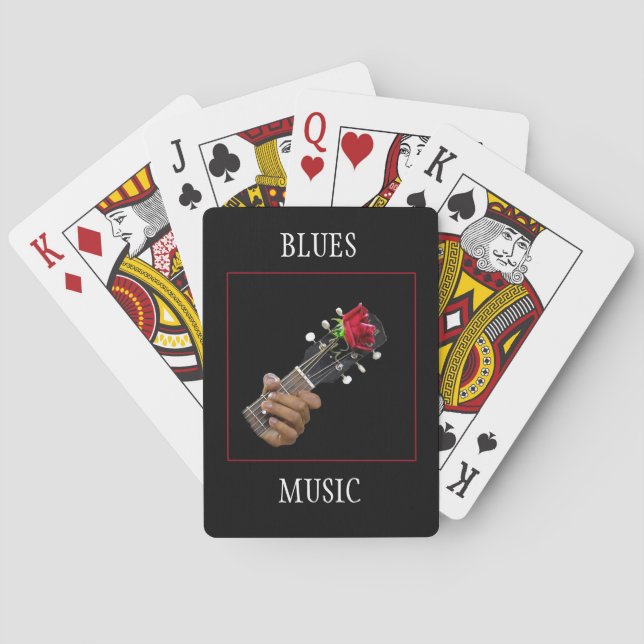 Baraja De Cartas Blues Music (Reverso)