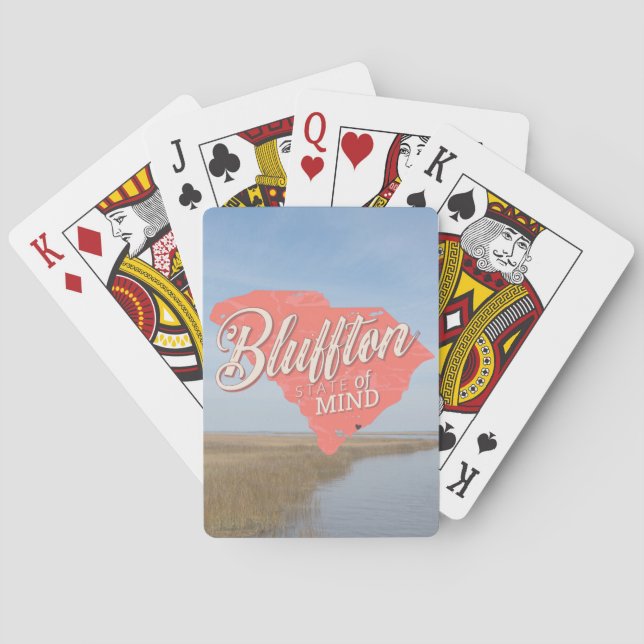 Baraja De Cartas Bluffton State of Mind Lowcountry South Carolina (Reverso)