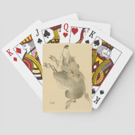 Baraja De Cartas Boar salvaje (arte japonés) (de Kono Bairei)